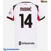 Fotballdrakt Dame AC Milan Luka Modric #14 Bortedrakt 2025-26 Kortermet
